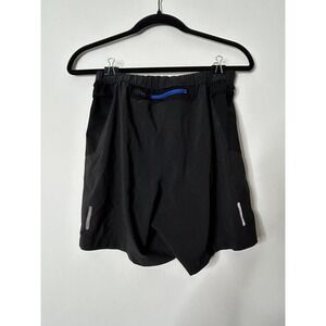 REI Men Size S Black Lined Shorts Polyester Spandex Blend